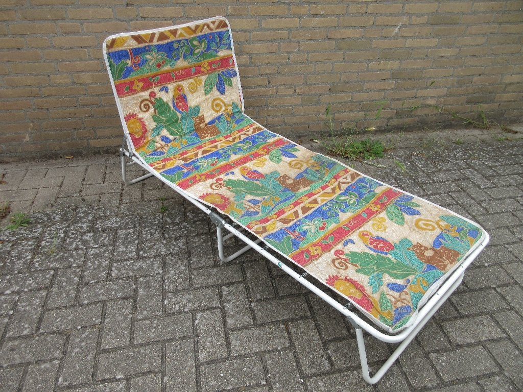 Vintage camping ligbed stretchbed, Ophalen of Verzenden, Gebruikt, Overige