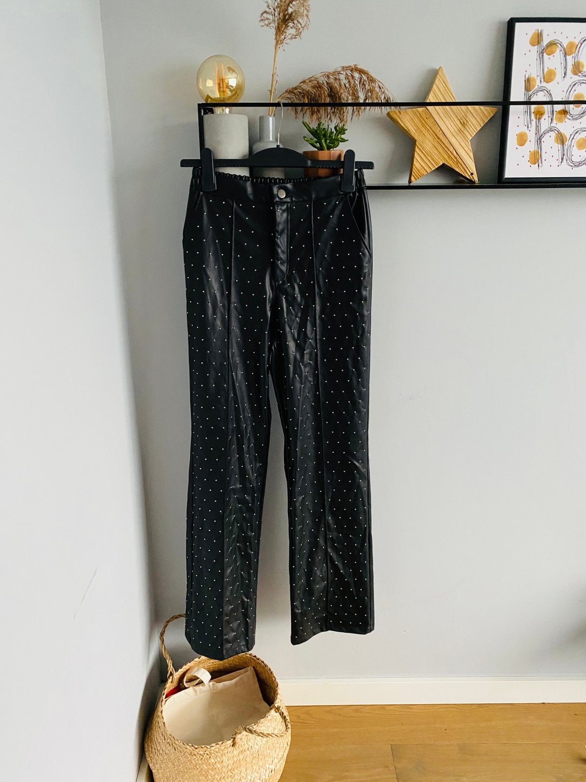 Lange broek/ PU pantalon/ damesbroek van My Jewellery, M/38, Maat 38/40 (M), Zwart, Nieuw, Ophalen of Verzenden