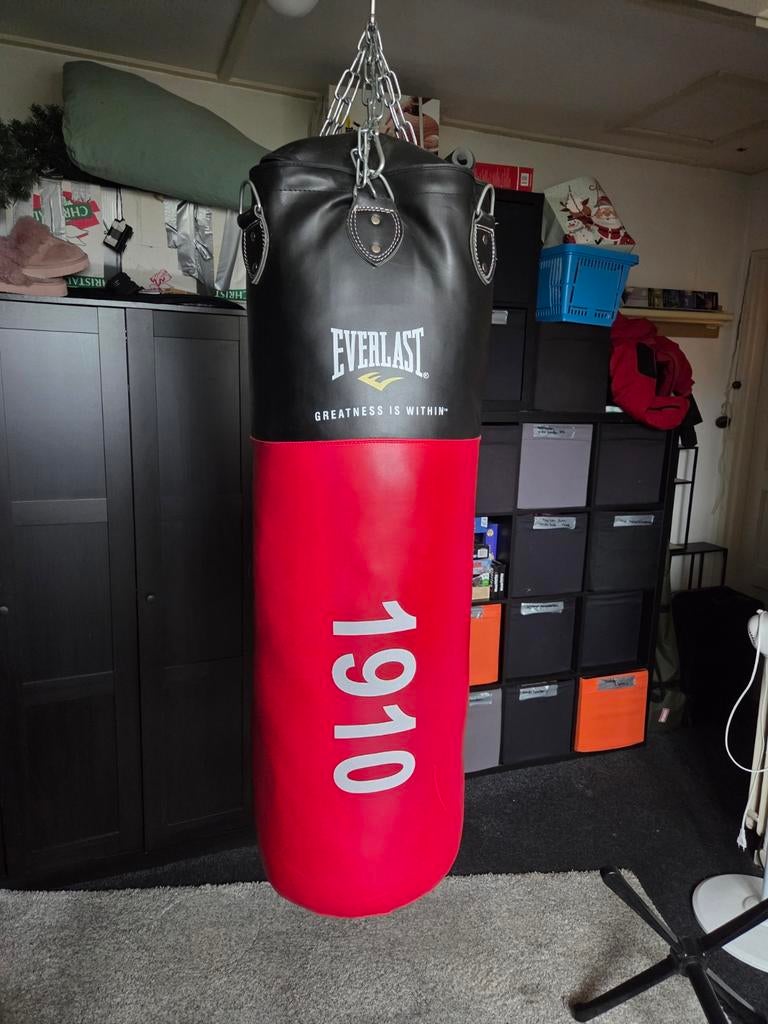 Everlast 1910 Heavy Punch Bag - 38 kg Leer, Ophalen of Verzenden