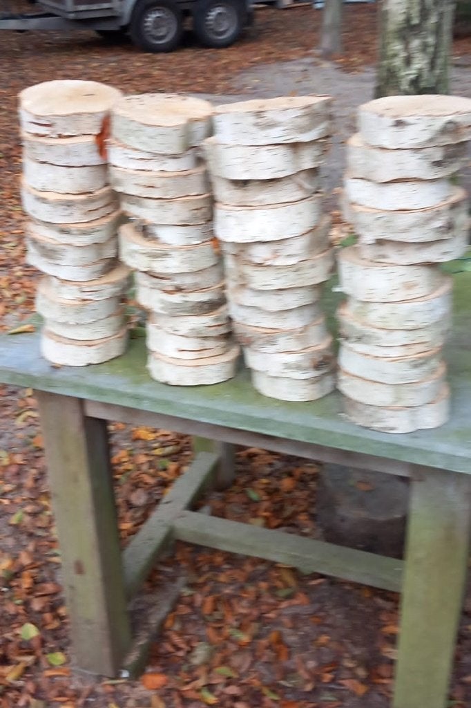 boomstamschijven, Handgemaakt, Nieuw, Knutselmateriaal, Hout