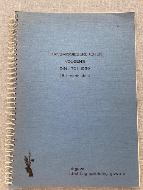Transmissieberekenen volgens DIN 4701-1959, Ophalen of Verzenden, Gelezen