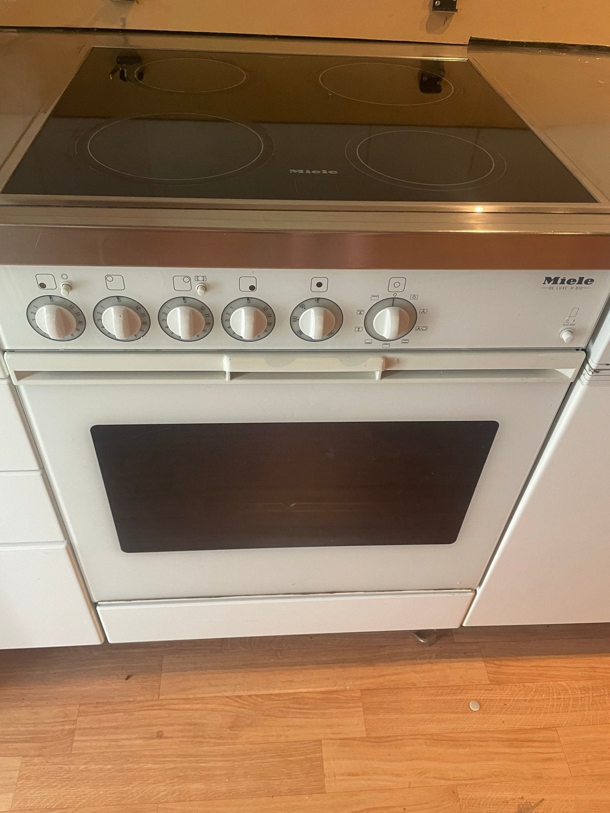 Miele Keramische Kookplaat en Oven, Ophalen, Gebruikt, 60 cm of meer, Keramisch