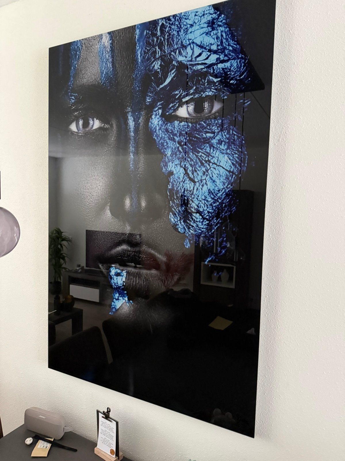 Art of Interior - Blue Noir fotokunst (135x90cm), Ophalen