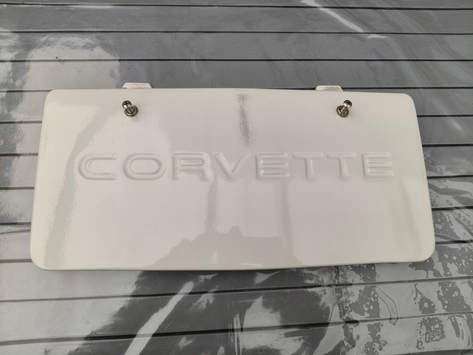 Corvette C4 nummerplaat houder, Ophalen of Verzenden, Gebruikt, Chevrolet