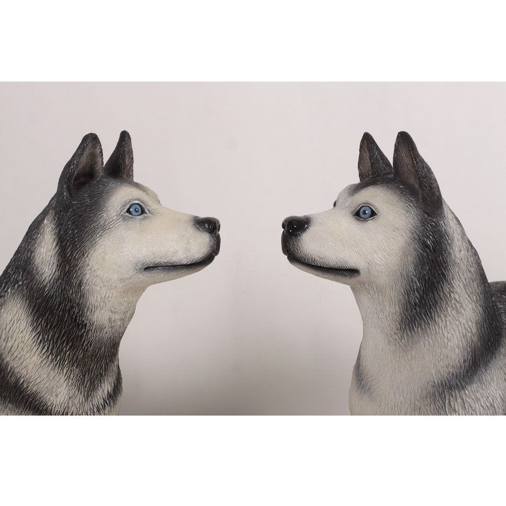 Husky hondenset beelden - set van 2 Lifesize, Verzamelen, Ophalen, Nieuw, Overige typen