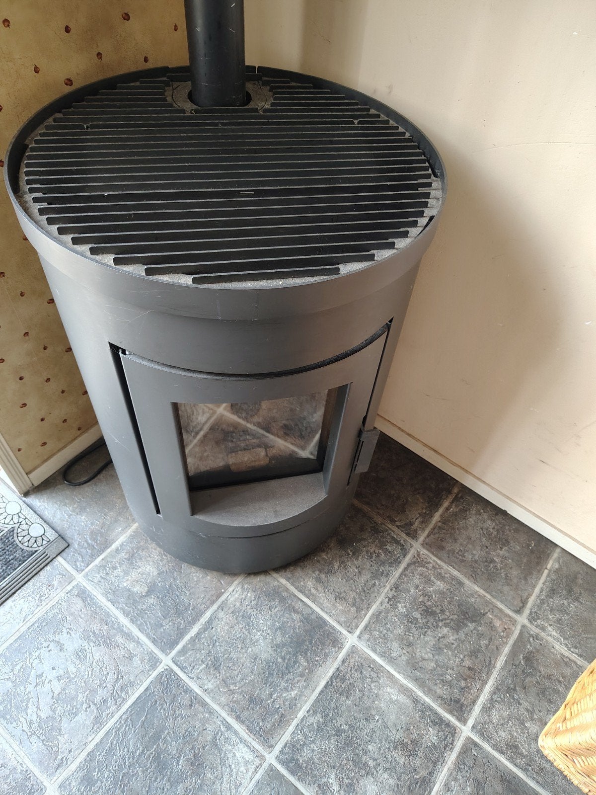 Duroflame Abel palletkachel - Compact en Efficiënt, Huis en Inrichting, Gebruikt, Houtkachel, Ophalen of Verzenden, Vrijstaand