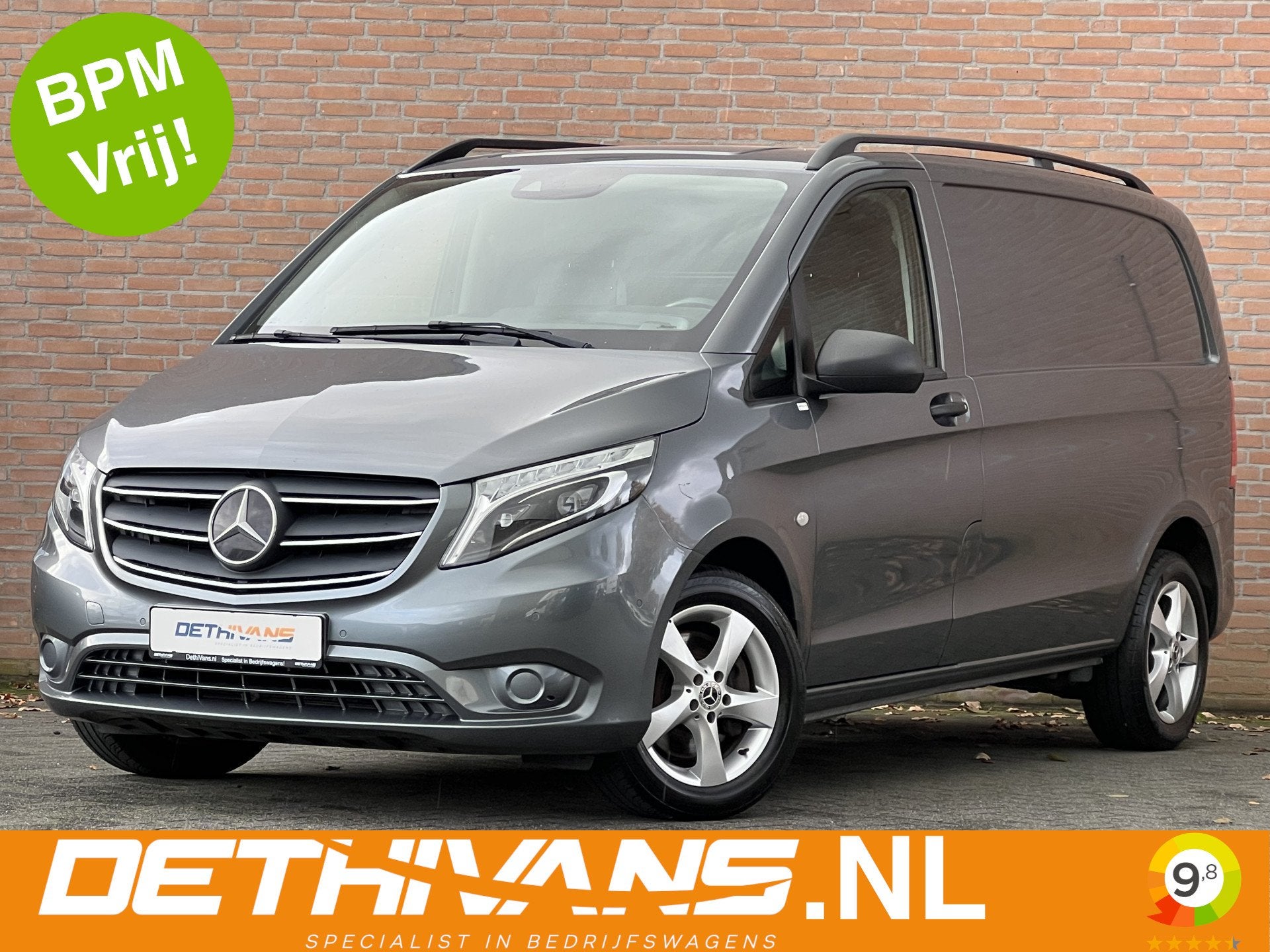 Mercedes-Benz Vito 119CDI 190PK 9G-Tronic / Carplay / Distro, Achterwielaandrijving, Gebruikt, Met garantie (alle), 2500 kg