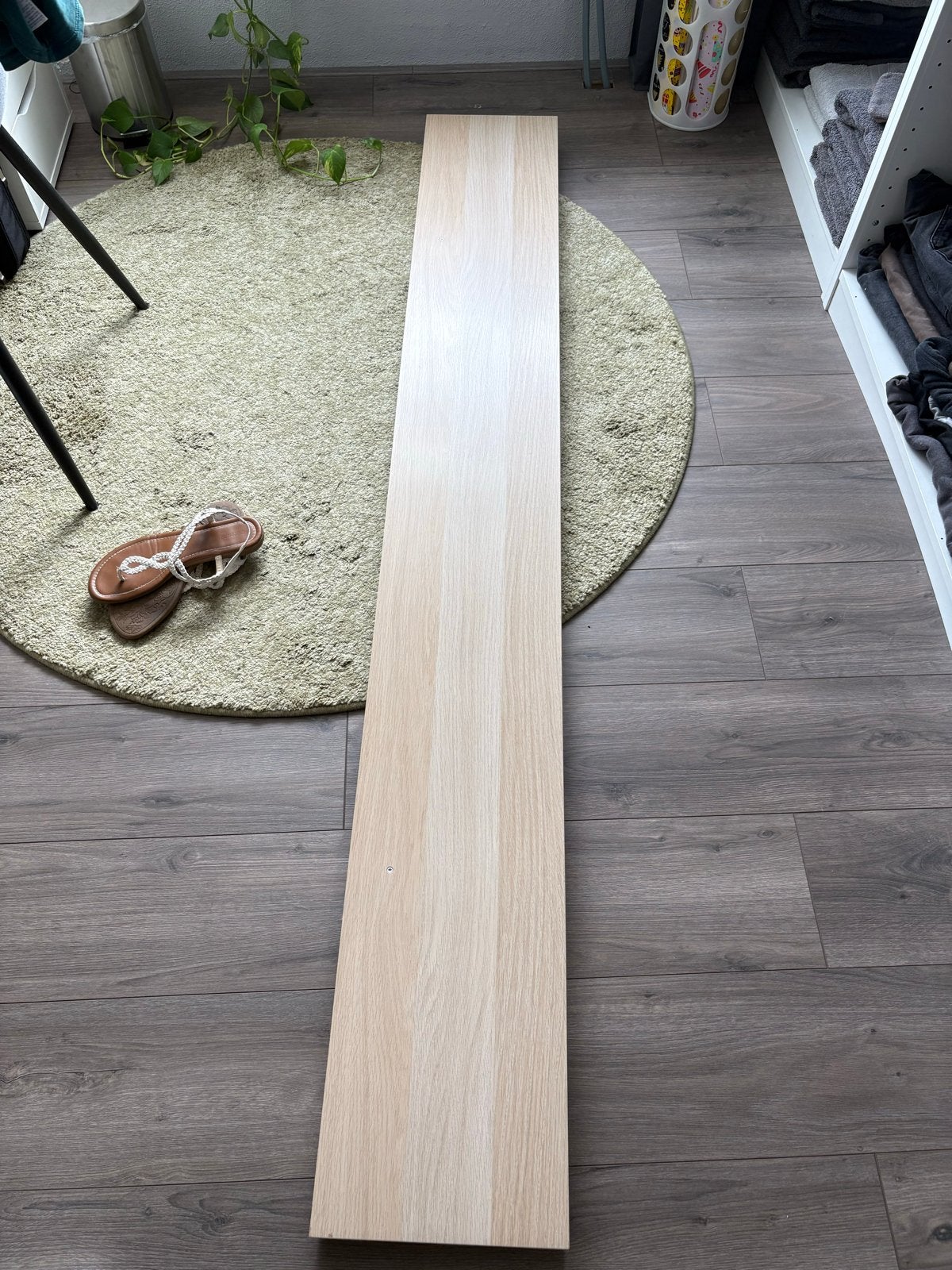 IKEA LACK wandplank eikenpatroon 190x26 cm, Ophalen, Met plank(en), 150 tot 200 cm, Zo goed als nieuw