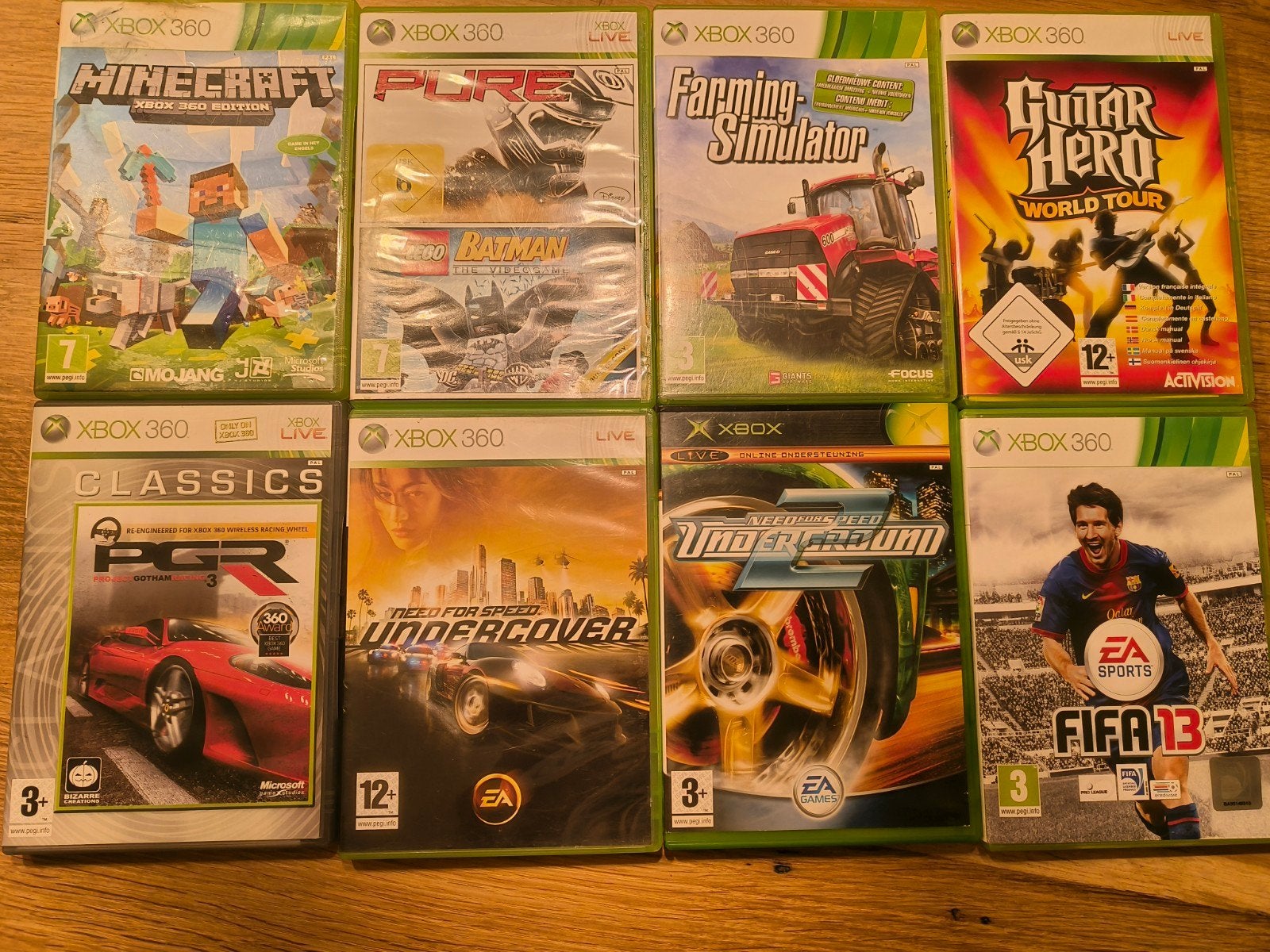 Xbox 360 games: o.a. Minecraft, FIFA, Need for Spe, Spelcomputers en Games, Gebruikt, Overige genres, Ophalen of Verzenden, Eén computer