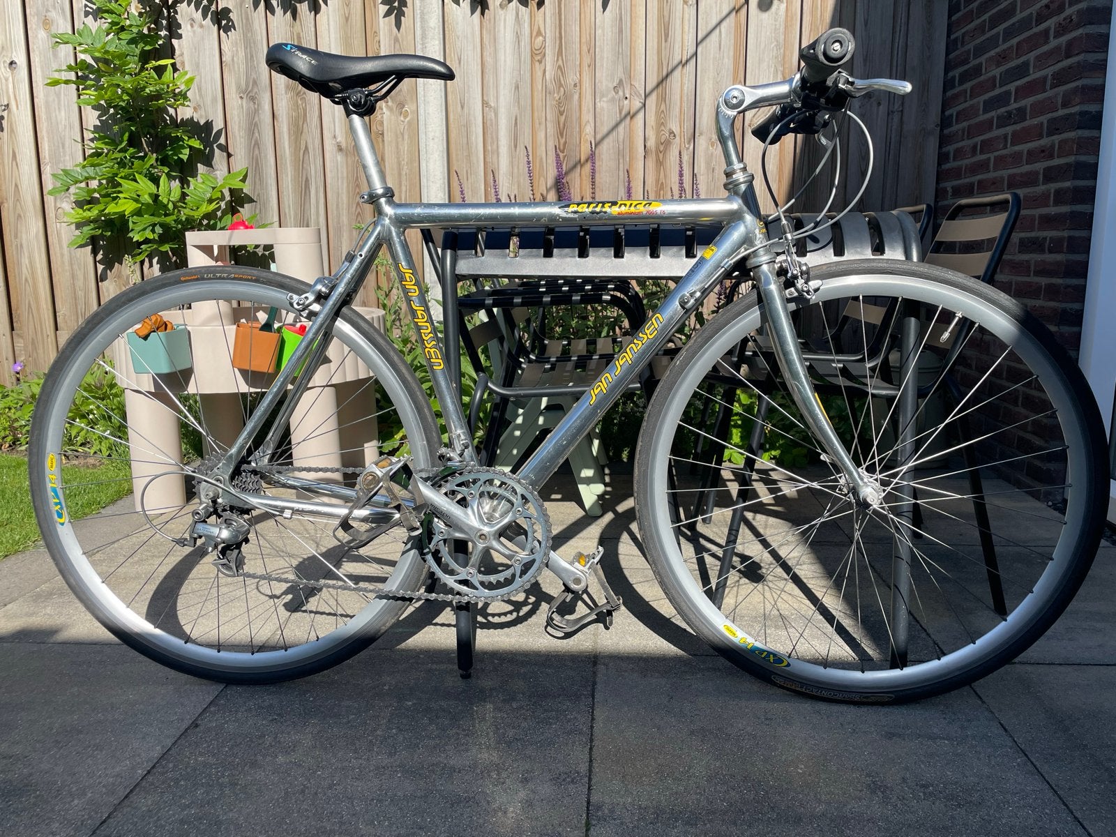 Jan Janssen racefiets - Shimano Ultegra, Mavic velgen, 28 inch, Gebruikt, Aluminium, 49 tot 53 cm