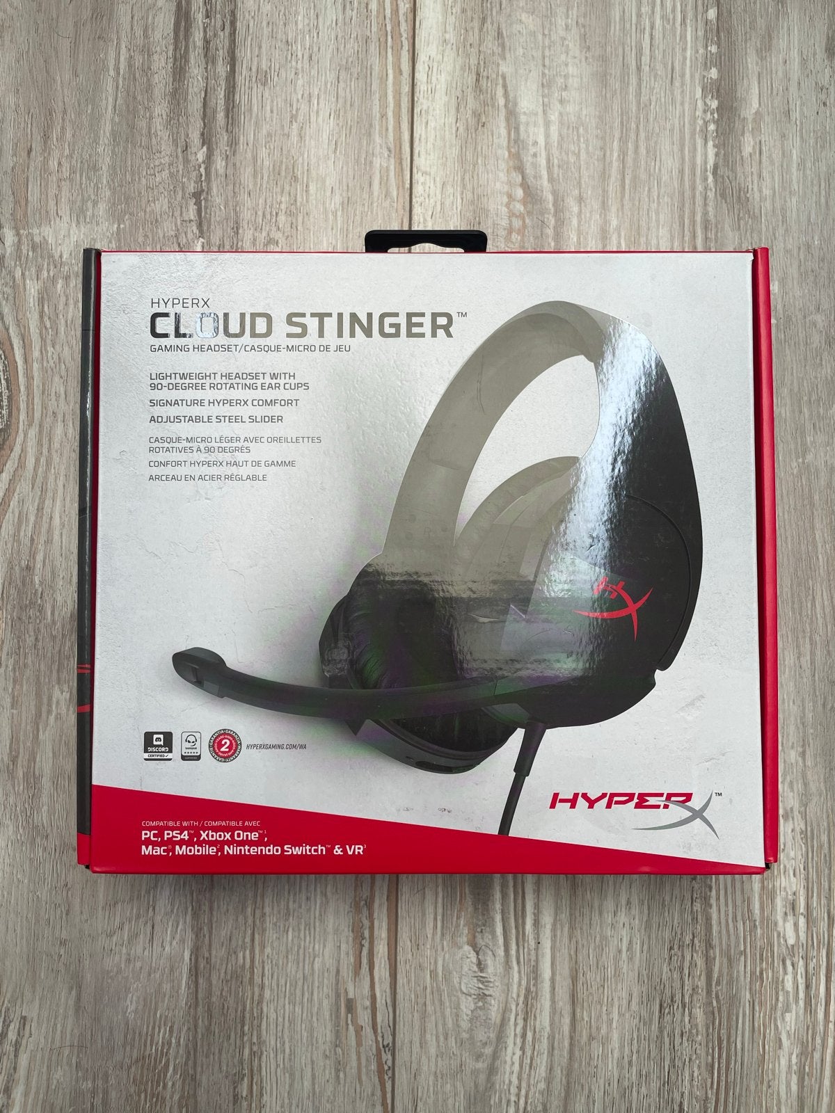 New - HyperX Cloud Stinger Gaming Headset | Zwart, Computers en Software, Headsets, Nieuw, Over-ear, Bedraad, Gaming headset, Mute-functie