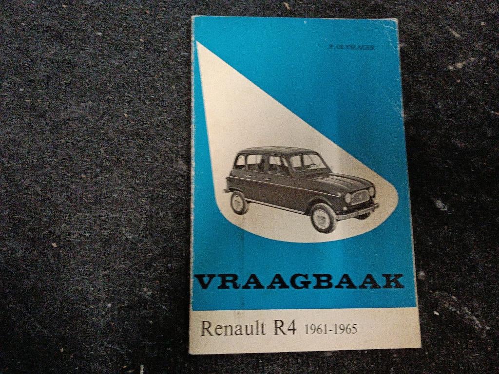 Vraagbaak Renault R4 1961 - 1965, Ophalen of Verzenden, Gelezen, Renault
