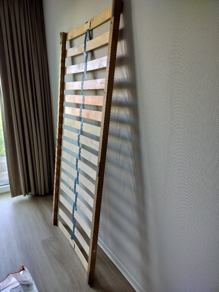Lattenbodem, Ophalen, Gebruikt, 90 cm, Eenpersoons