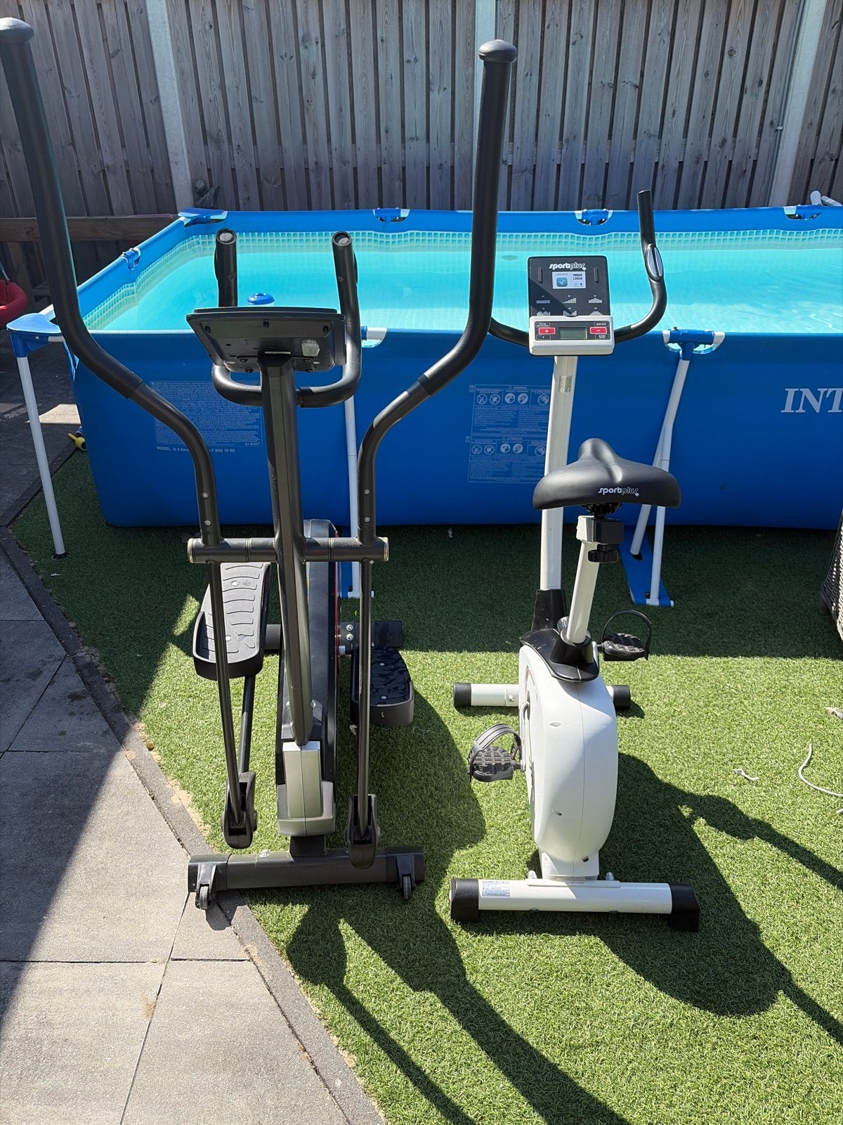 Sportplus Crosstrainer en Hometrainer Set, Ophalen, Gebruikt, Armen, Crosstrainer