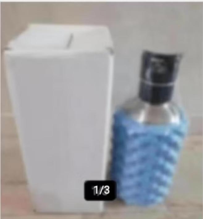 Bidon 1,2 liter en foamroller blauw nieuw in doos, Ophalen of Verzenden, Nieuw