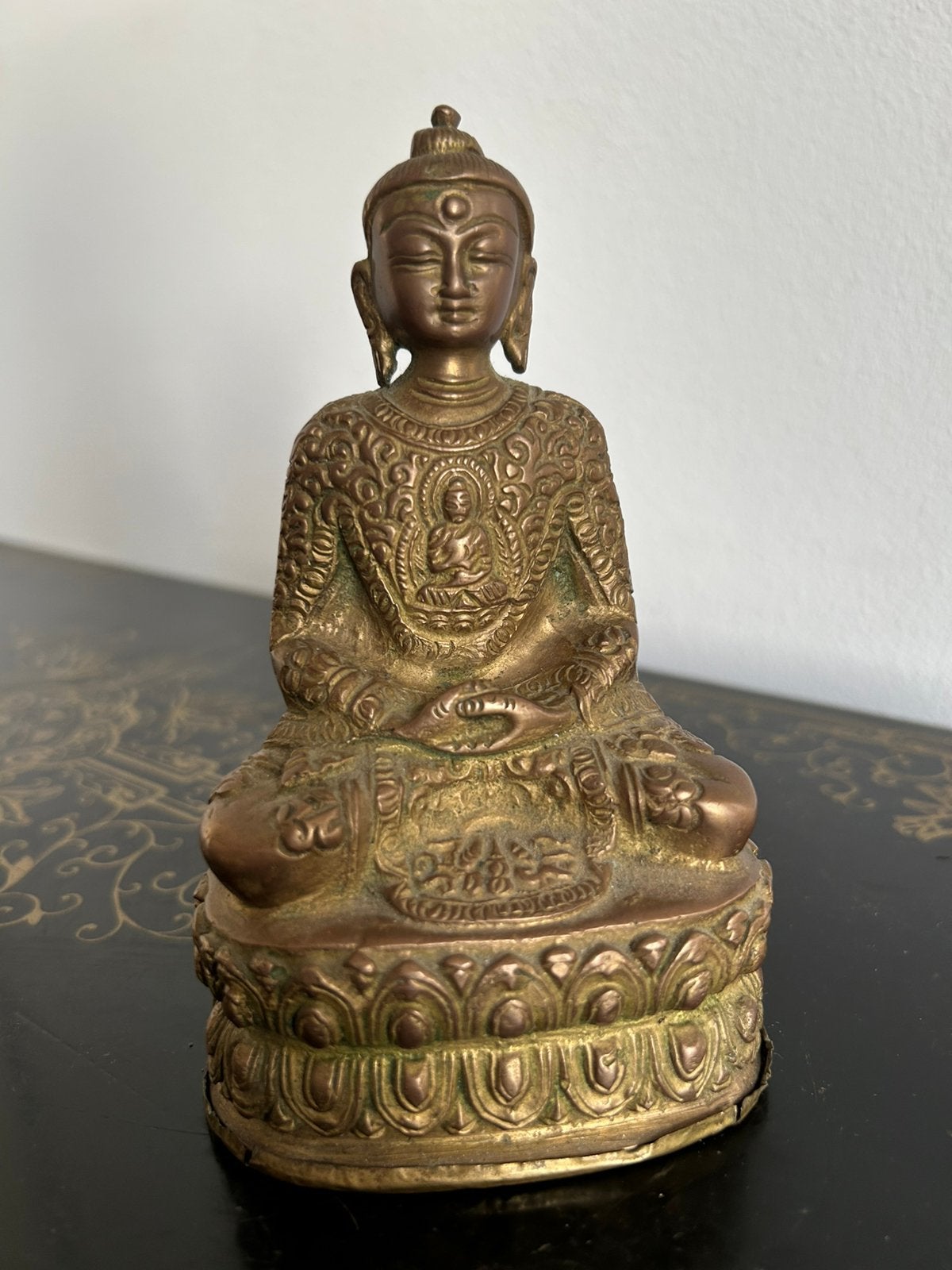 Indiase bronzen Life Story Boeddha, Ophalen of Verzenden, Zo goed als nieuw