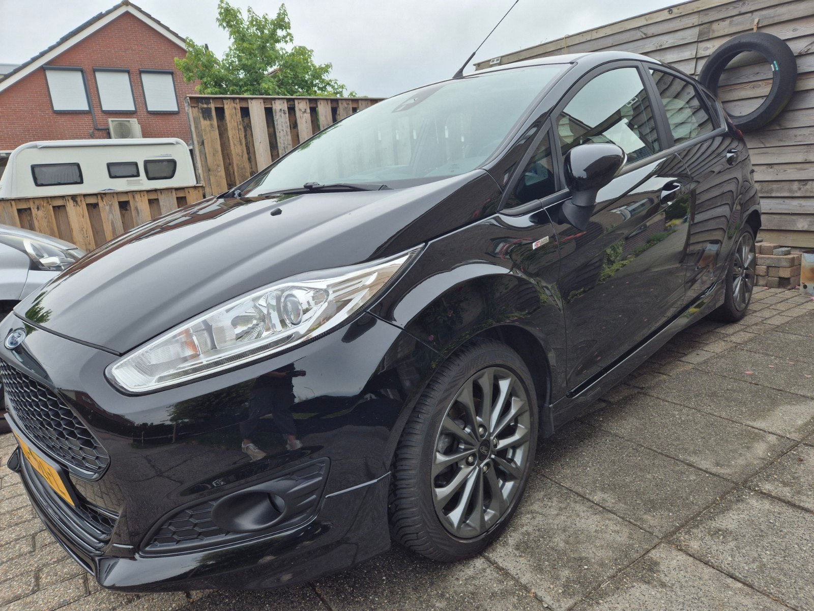 Ford Fiësta 1.0 Ecoboost 100pk 5dr 2017 Zwart, Voorwielaandrijving, 100 pk, Origineel Nederlands, Handgeschakeld