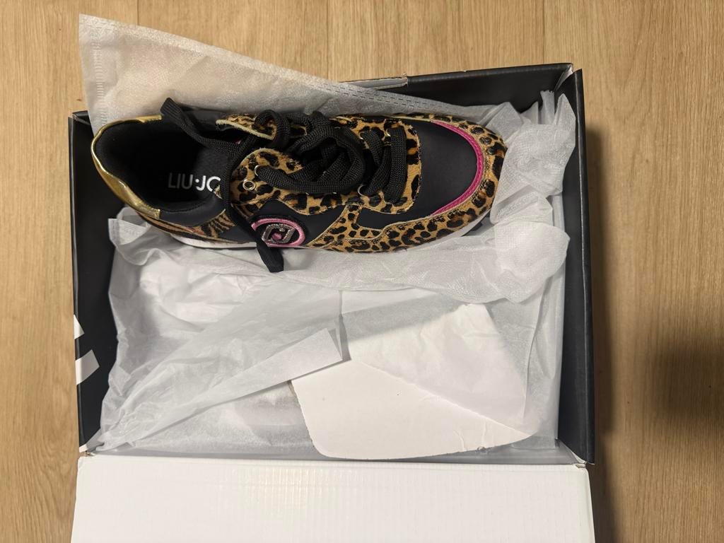Liu Jo sneakers met panterprint - Maat 37, Ophalen of Verzenden, Nieuw, Zwart, Sneakers of Gympen