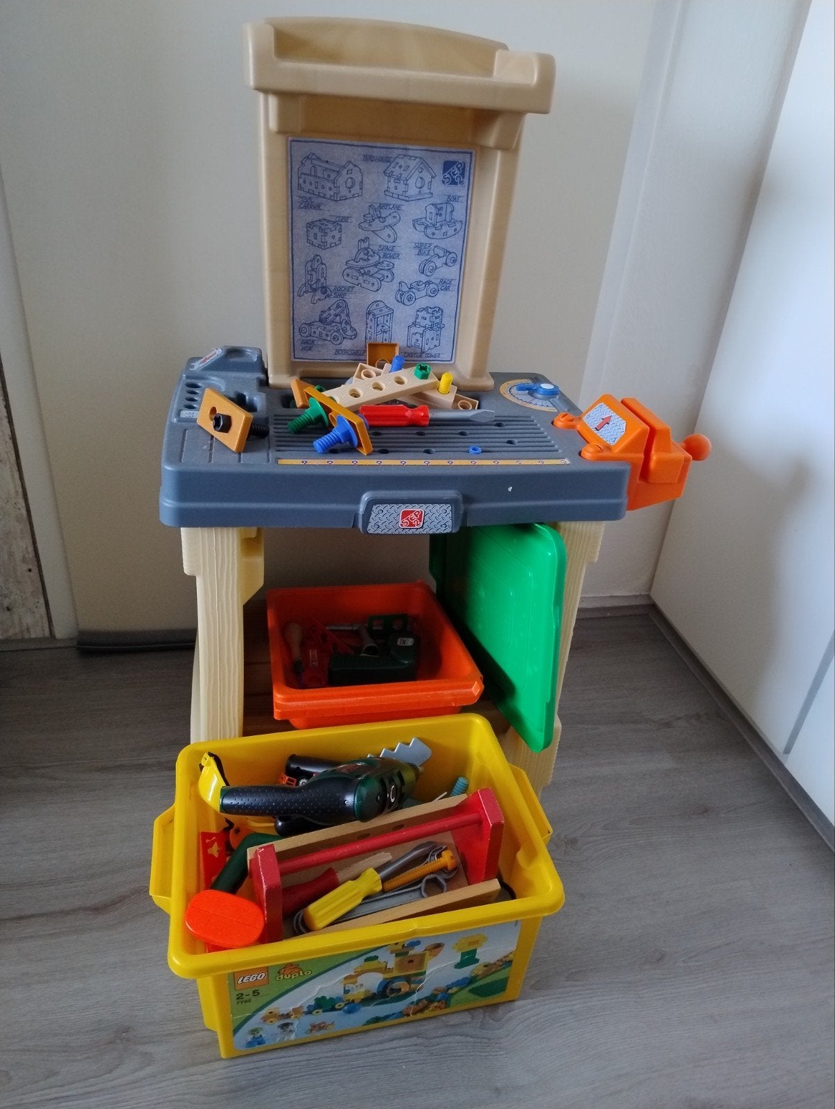 Kinder gereedschap set met werkbank, Ophalen, Gebruikt, Bouwen