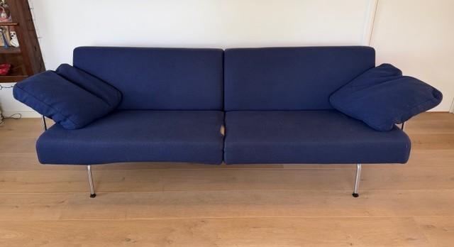 Blauwe 3-zits designbank Harvink Storm, Ophalen, Modern design, Gebruikt, Driepersoons