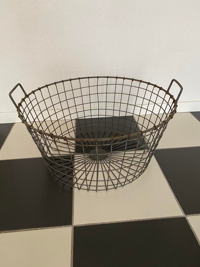 Aardappelmand metaal, Huis en Inrichting, Ophalen, Overige materialen, Mand, Rond