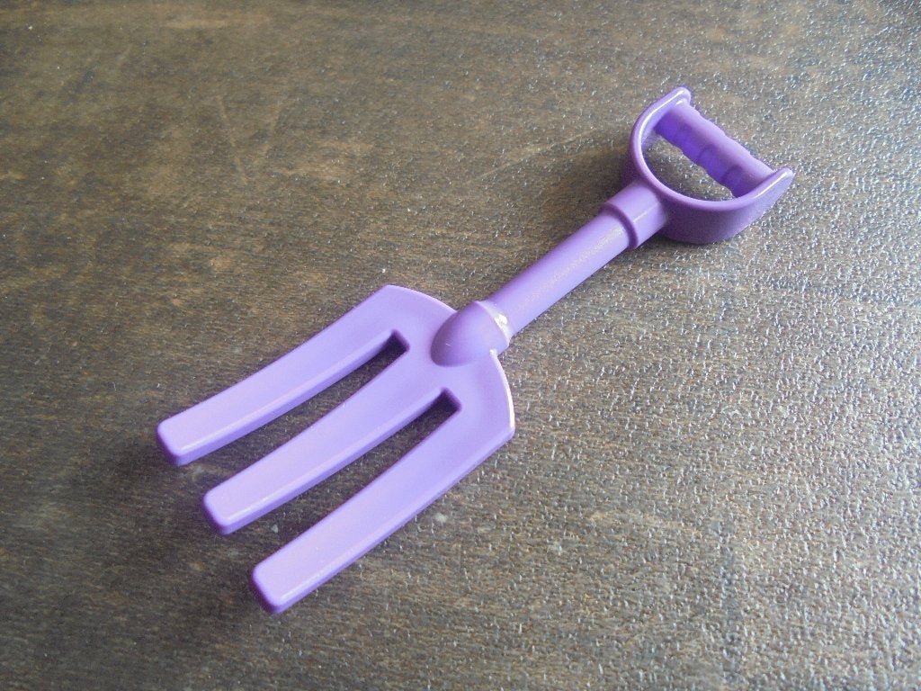 Lego Duplo Utensil Pitchfork with Ridged Handle (zie foto's), Ophalen of Verzenden, Gebruikt, Losse stenen, Duplo