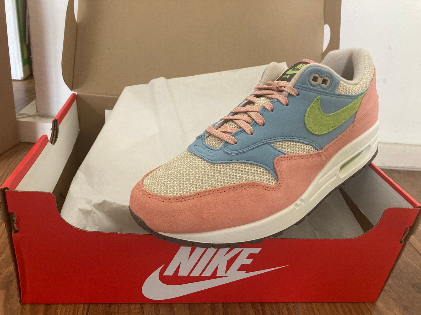 Nike air max 1 - madder root - maat 44, Kleding | Heren, Schoenen, Overige kleuren, Nike, Nieuw, Ophalen of Verzenden