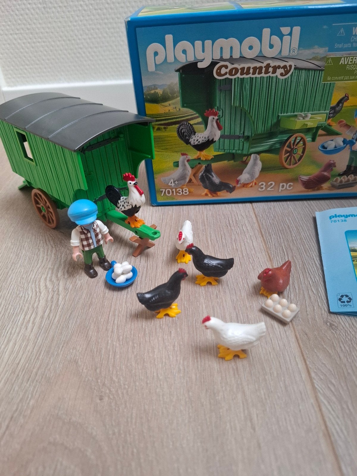 playmobil kippenhok eieren 70138, Complete set, Overige typen, Ophalen of Verzenden, Zo goed als nieuw