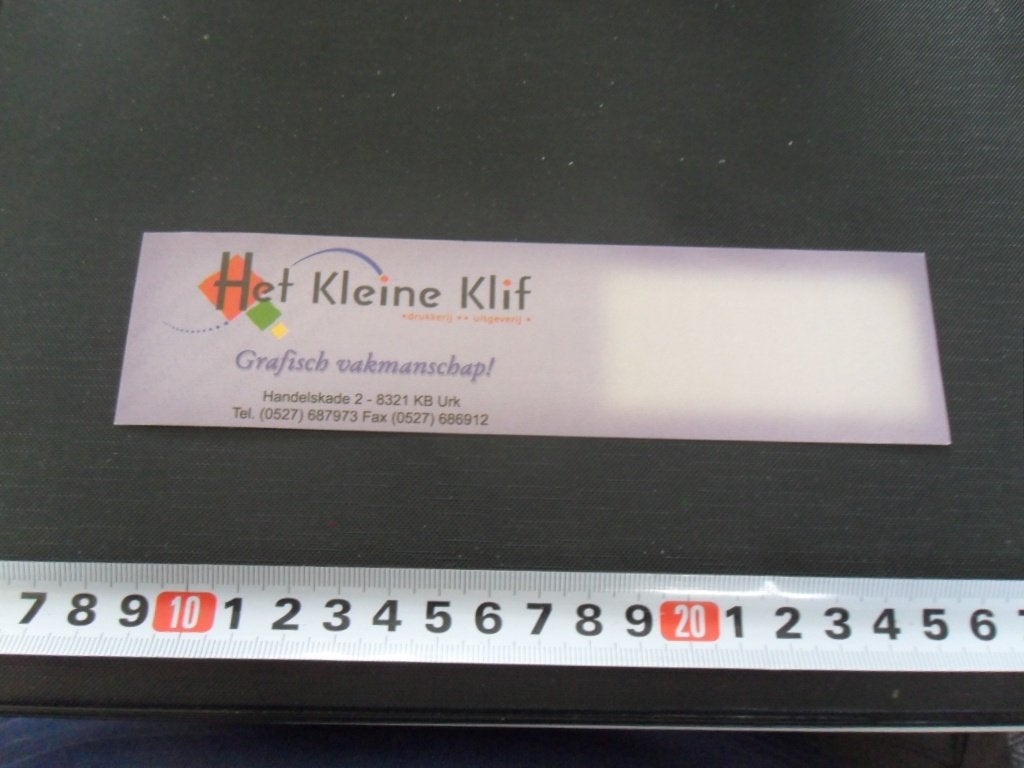 sticker Urk HET KLEINE KLIF  Drukkerij Uitgeverij, Verzamelen, Ophalen of Verzenden, Zo goed als nieuw
