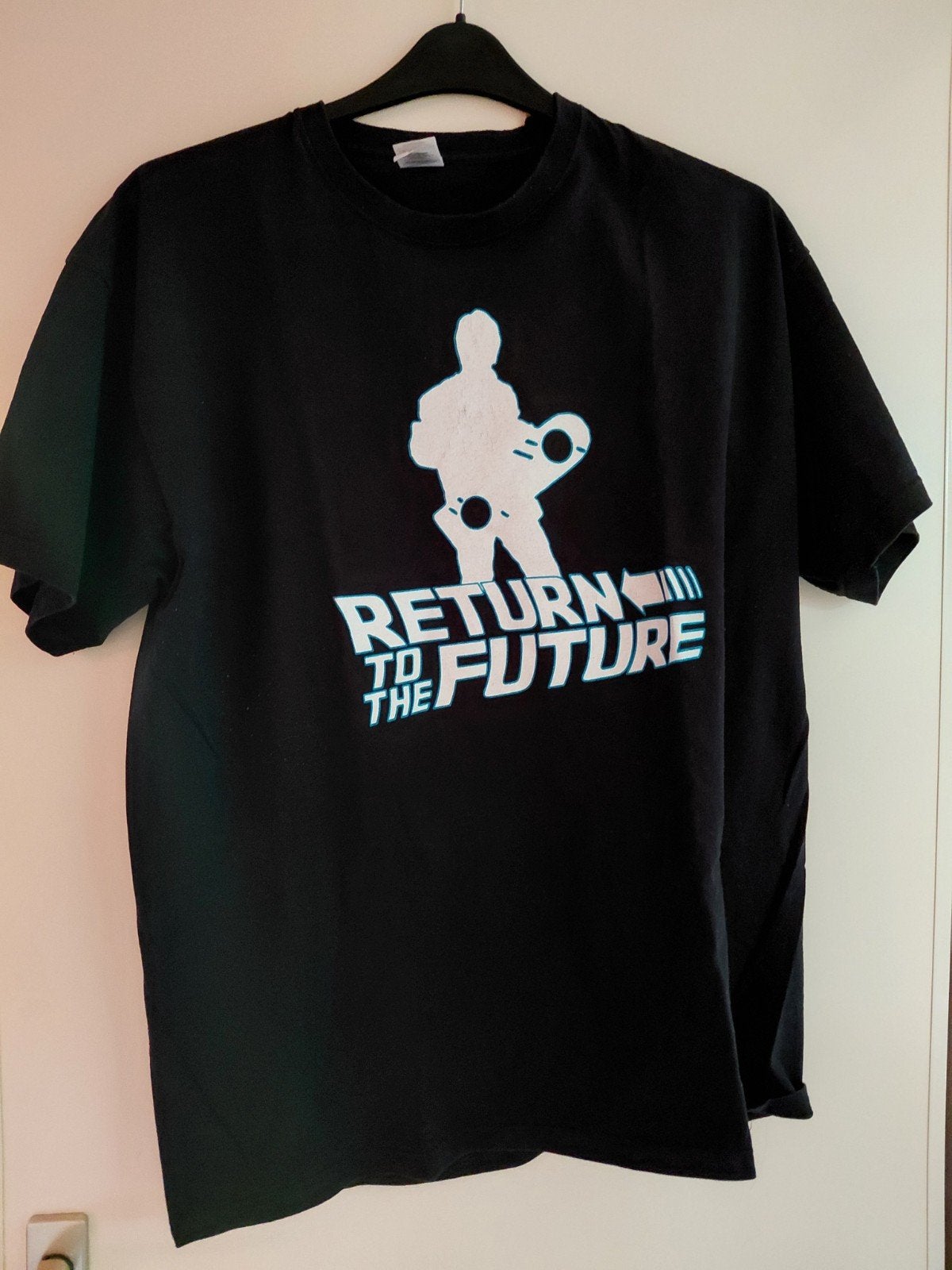 T-Shirt Return to the Future maat XXL gedragen, Ophalen of Verzenden, Gedragen, Overige maten, Zwart