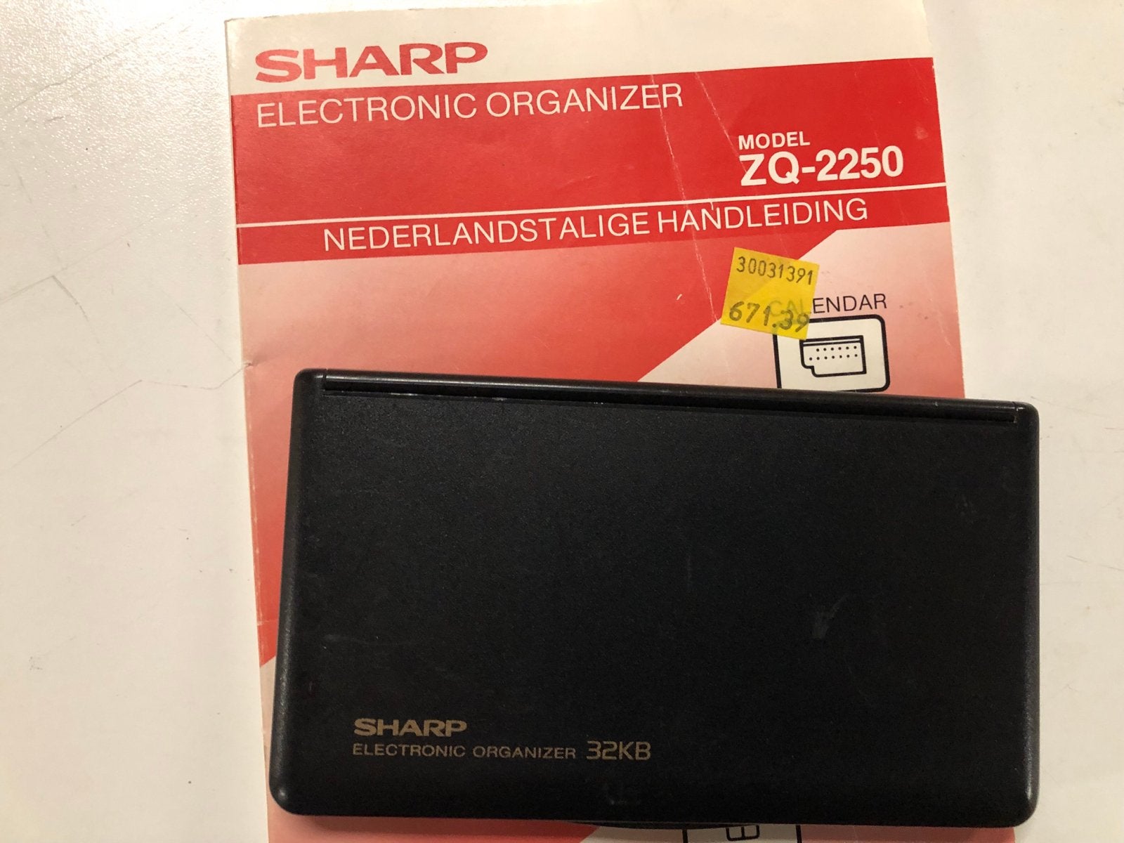 Sharp Electronic Organizer ZQ-2250 met handleiding, Ophalen of Verzenden, Gebruikt