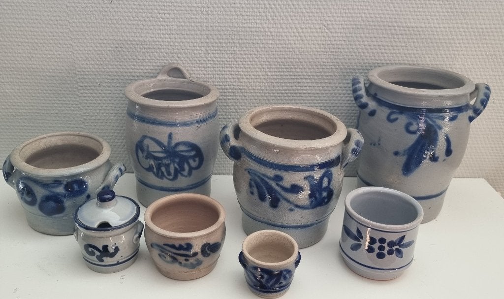 Keulse potten – 8-delig, Ophalen of Verzenden