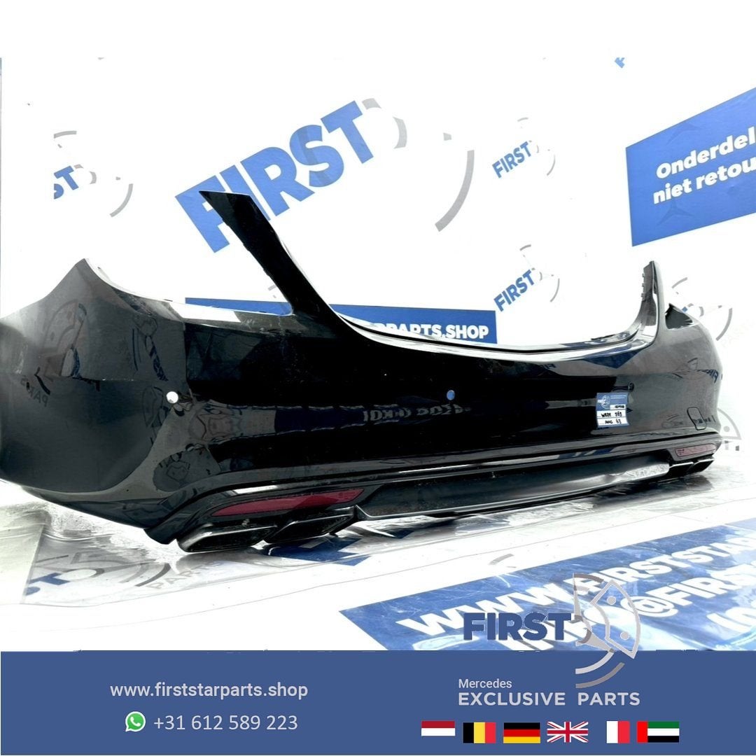 W222 S63 AMG ACHTERBUMPER 2013-2020 BUMPER S KLASSE COMPLEET, Gebruikt, -, Ophalen of Verzenden, Achter