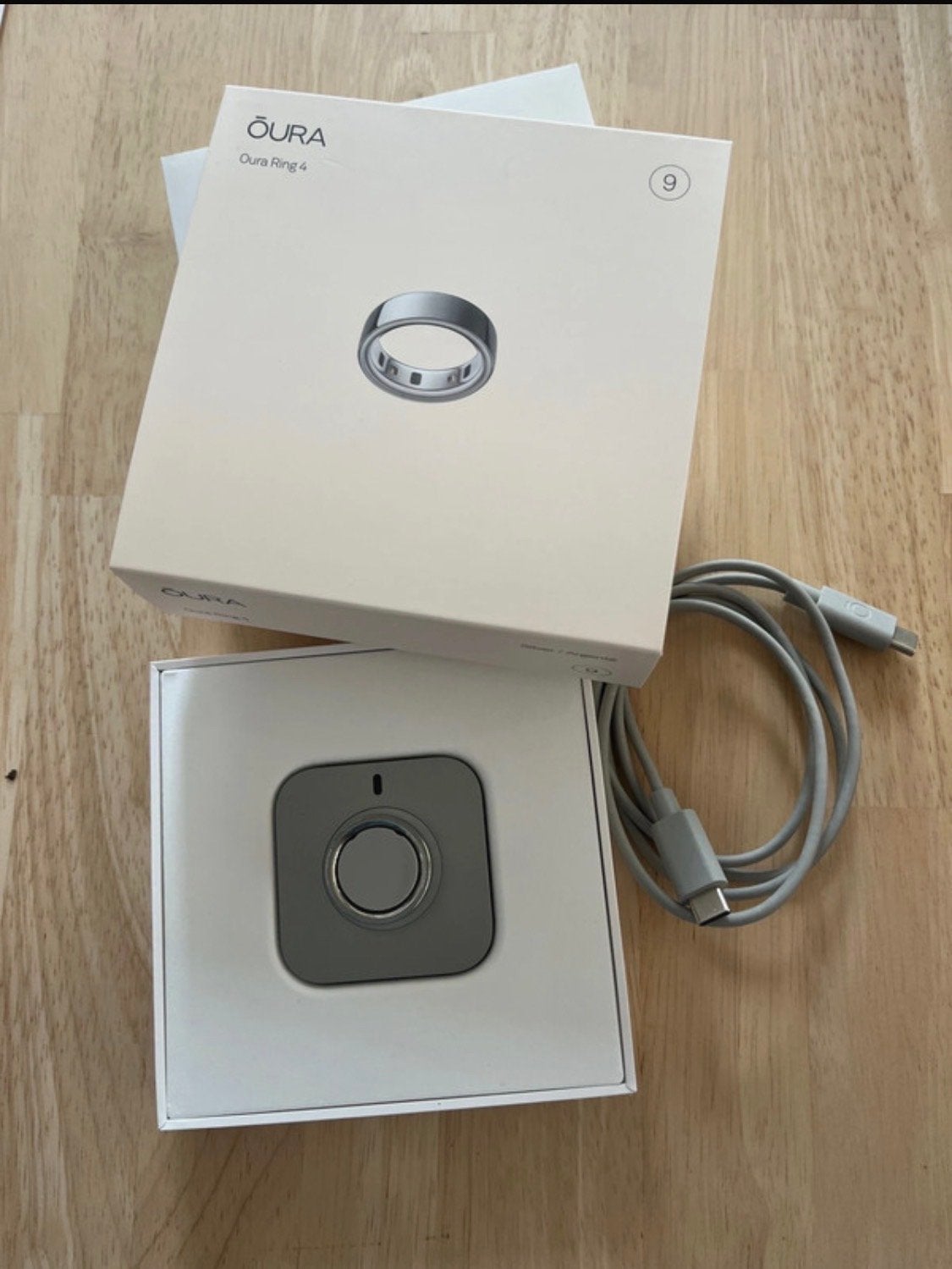 Oura Ring 4 - Maat 9 - Zo goed als nieuw, Ophalen of Verzenden, Zo goed als nieuw, Zwart, IOS