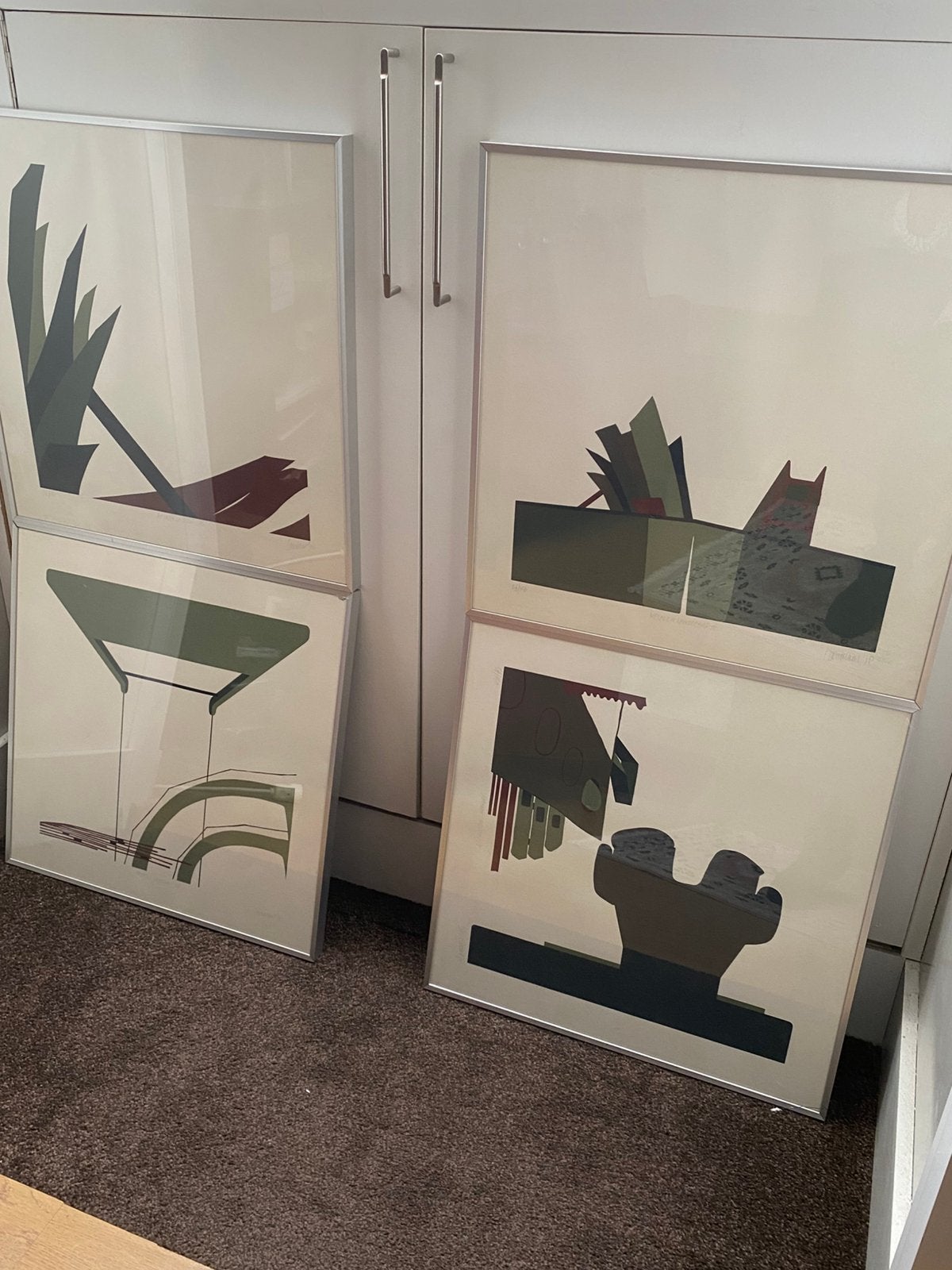 Landscape, metalen landschappen, Antiek en Kunst, Ophalen, Zeefdruk, Gelimiteerde oplage, Landschappen