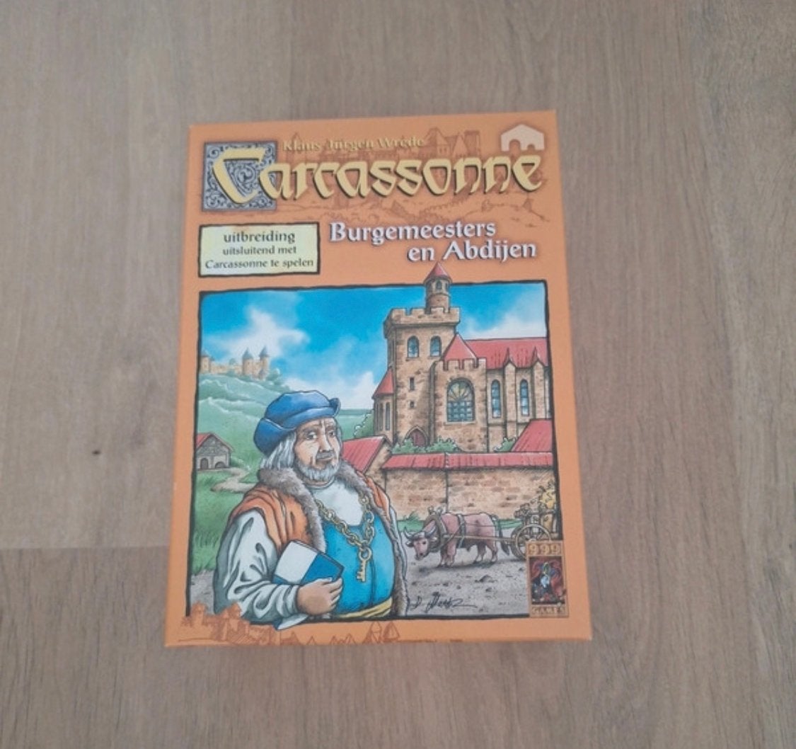 Carcassonne Burgemeesters en Abdijen, Hobby en Vrije tijd, Gezelschapsspellen | Bordspellen, Ophalen of Verzenden, Zo goed als nieuw