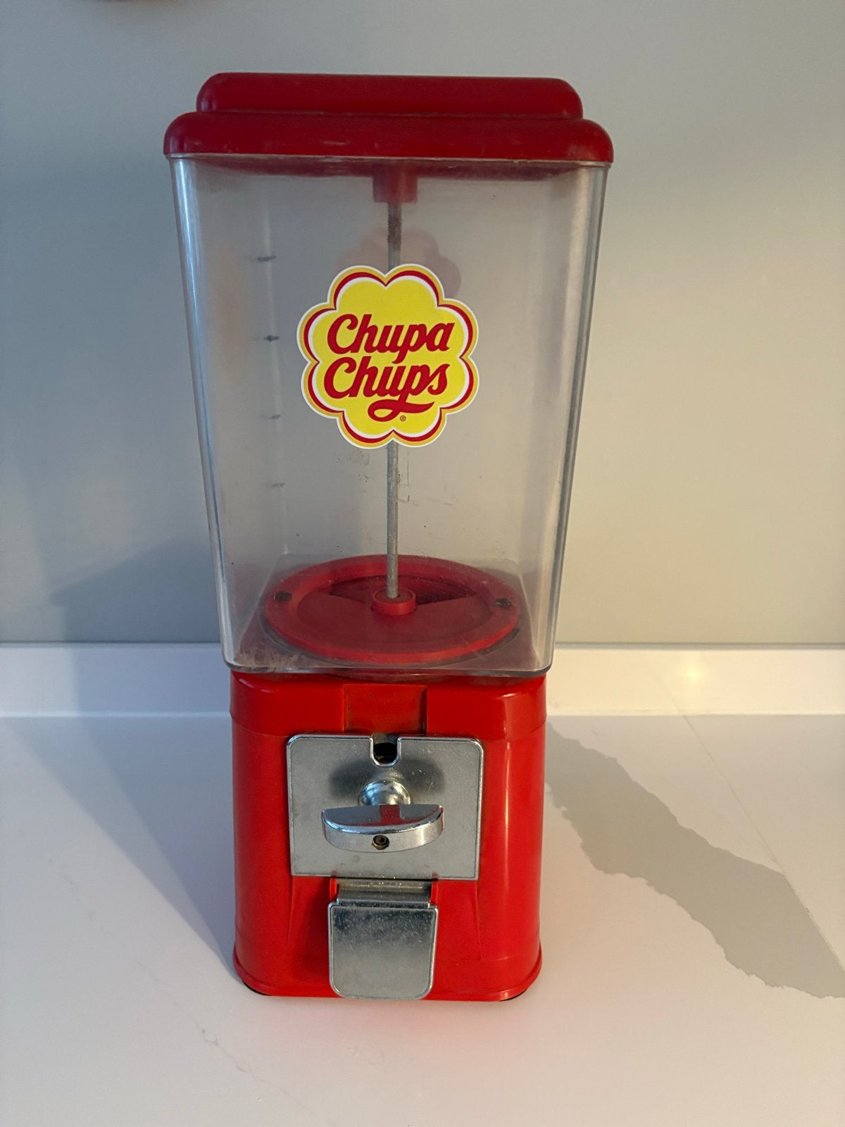 Chupa Chups Kauwgomballen Automaat - Werkt op 20 cent, Ophalen of Verzenden, Gebruikt, Gebruiksvoorwerp