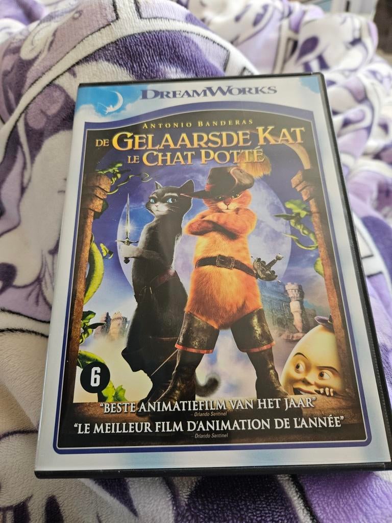 De Gelaarsde Kat DVD - DreamWorks Animatie, Gebruikt, Tekenfilm, Amerikaans, Ophalen of Verzenden