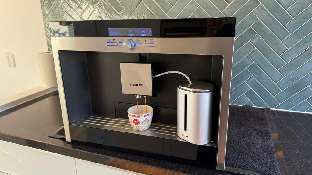 Siemens Inbouw Koffiemachine 3 MND Garantie, 10 kopjes of meer, Ophalen of Verzenden, Zo goed als nieuw, Koffiemachine