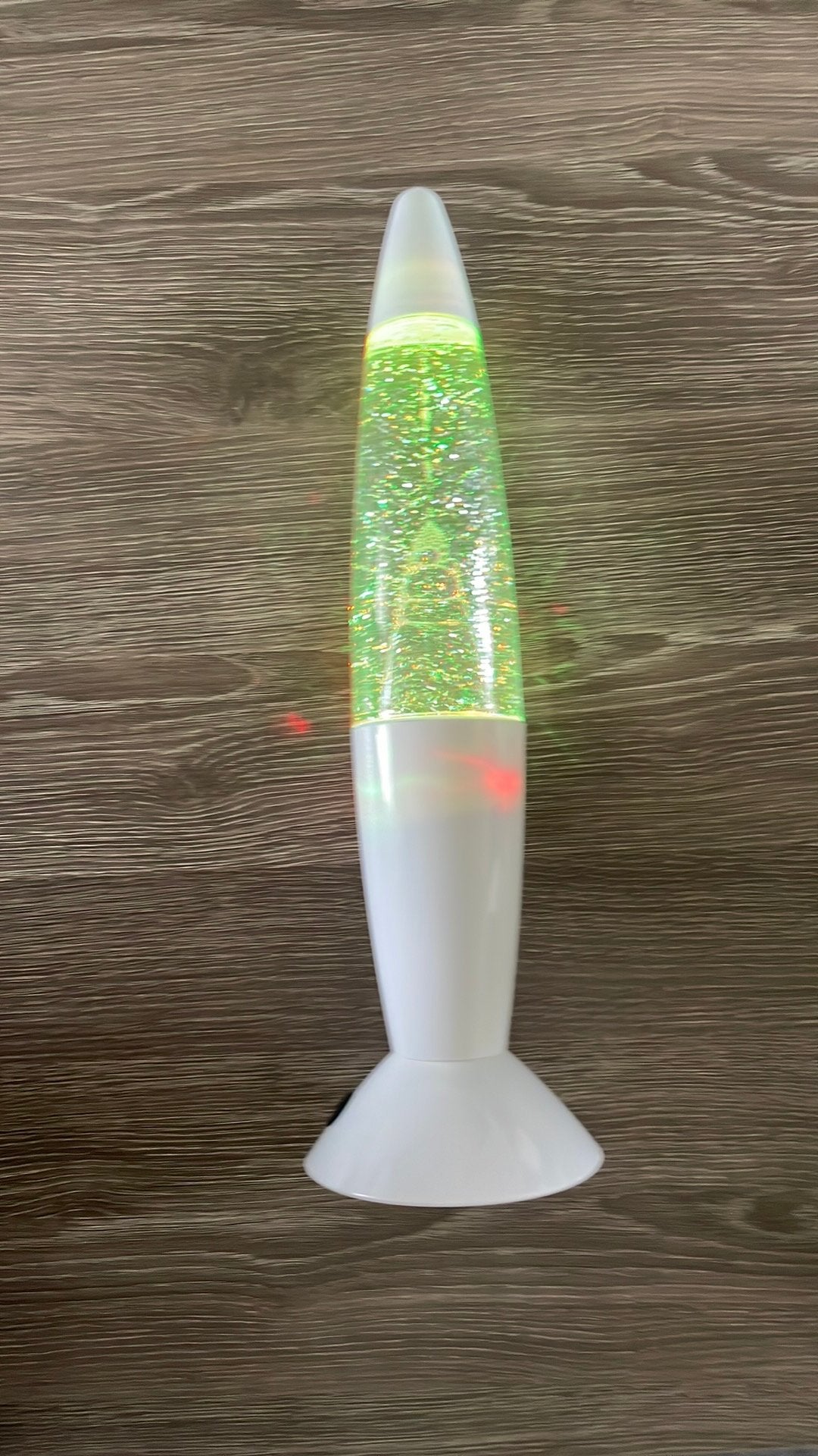 Glitterlamp op batterijen, Ophalen, Zo goed als nieuw