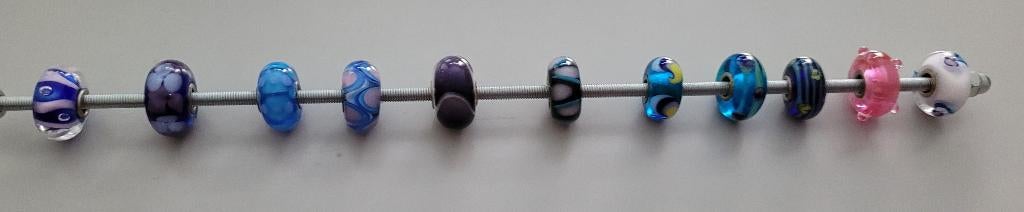 Trollbeads glaskraal origineel uniek retired, Sieraden, Tassen en Uiterlijk, Ophalen of Verzenden, Zo goed als nieuw, Glas of Kristal