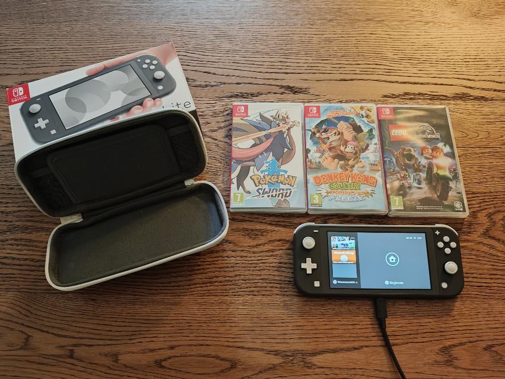 Nintendo Switch Lite (Grijs), Spelcomputers en Games, Spelcomputers | Nintendo Switch Lite, Ophalen of Verzenden, Grijs, Zo goed als nieuw