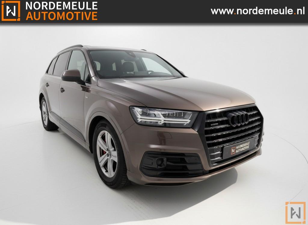 Audi Q7 3.0 TDI Q PRO LINE+ 7P. BOSE, TREKHAAK, ACC, Auto's, Audi, Automaat, Gebruikt, Euro 6, 7 stoelen