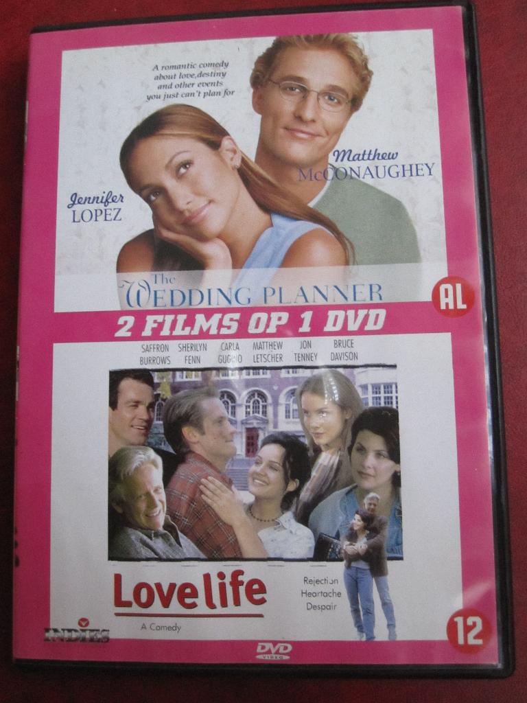 The Wedding Planner + Lovelife (2 films op 1 DVD), Ophalen of Verzenden, Zo goed als nieuw, Vanaf 12 jaar, Romantische komedie