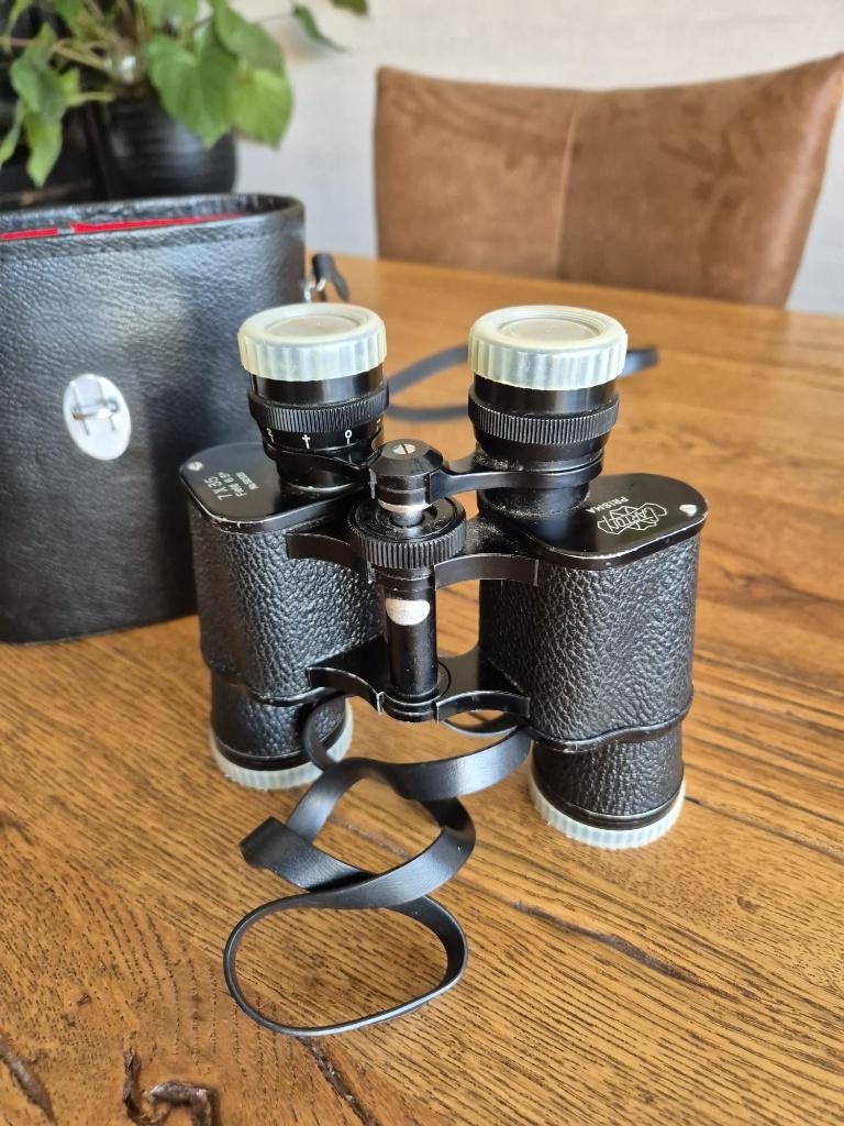 Verrekijker in koffer, vintage, Audio, Tv en Foto, Optische apparatuur | Verrekijkers, Gebruikt, Minder dan 8x, Overige typen