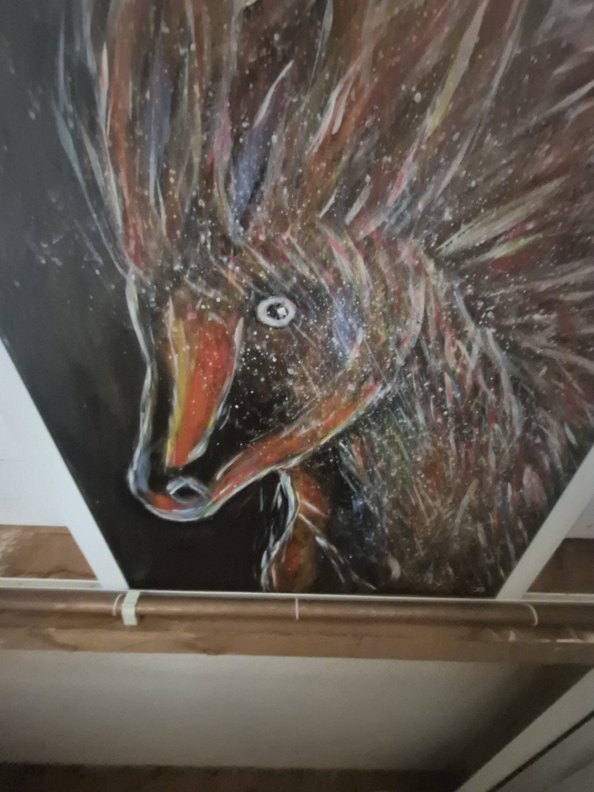 Schilderij paard, Ophalen