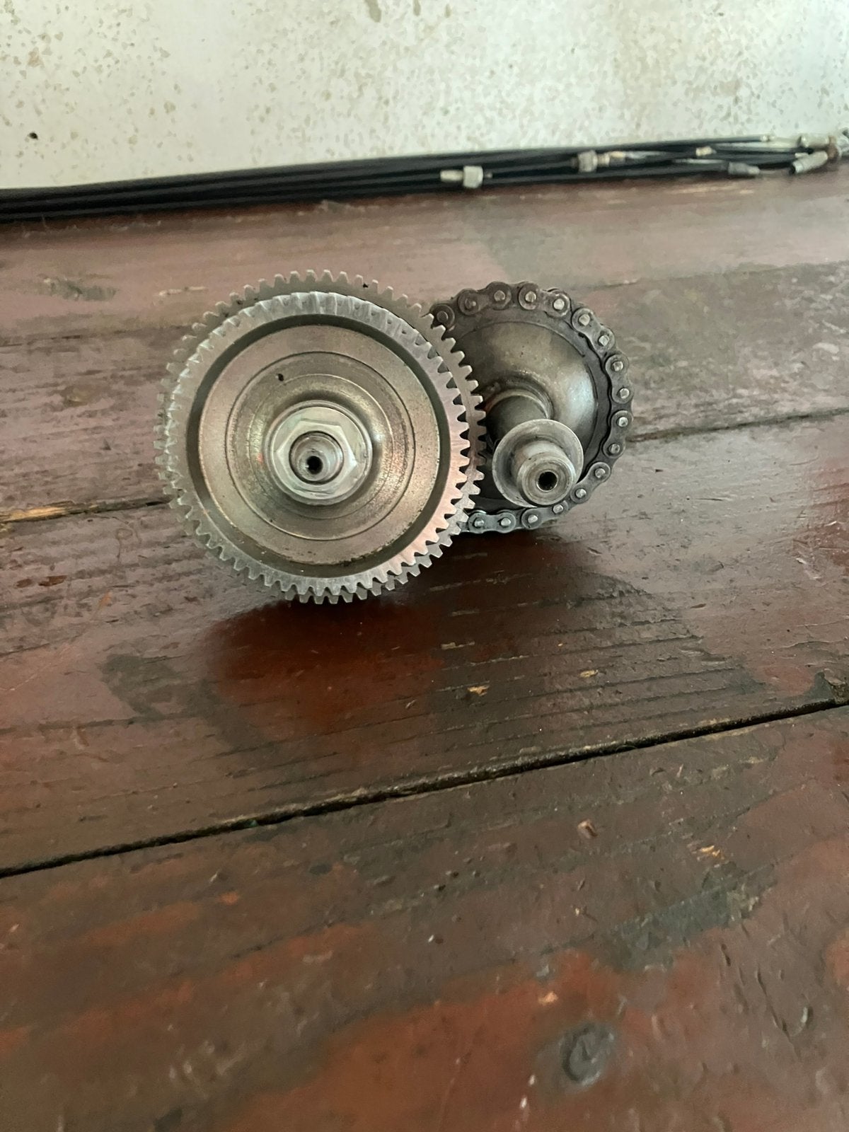 Tomos set van hoofdas en kickstartas, Ophalen of Verzenden, Zo goed als nieuw