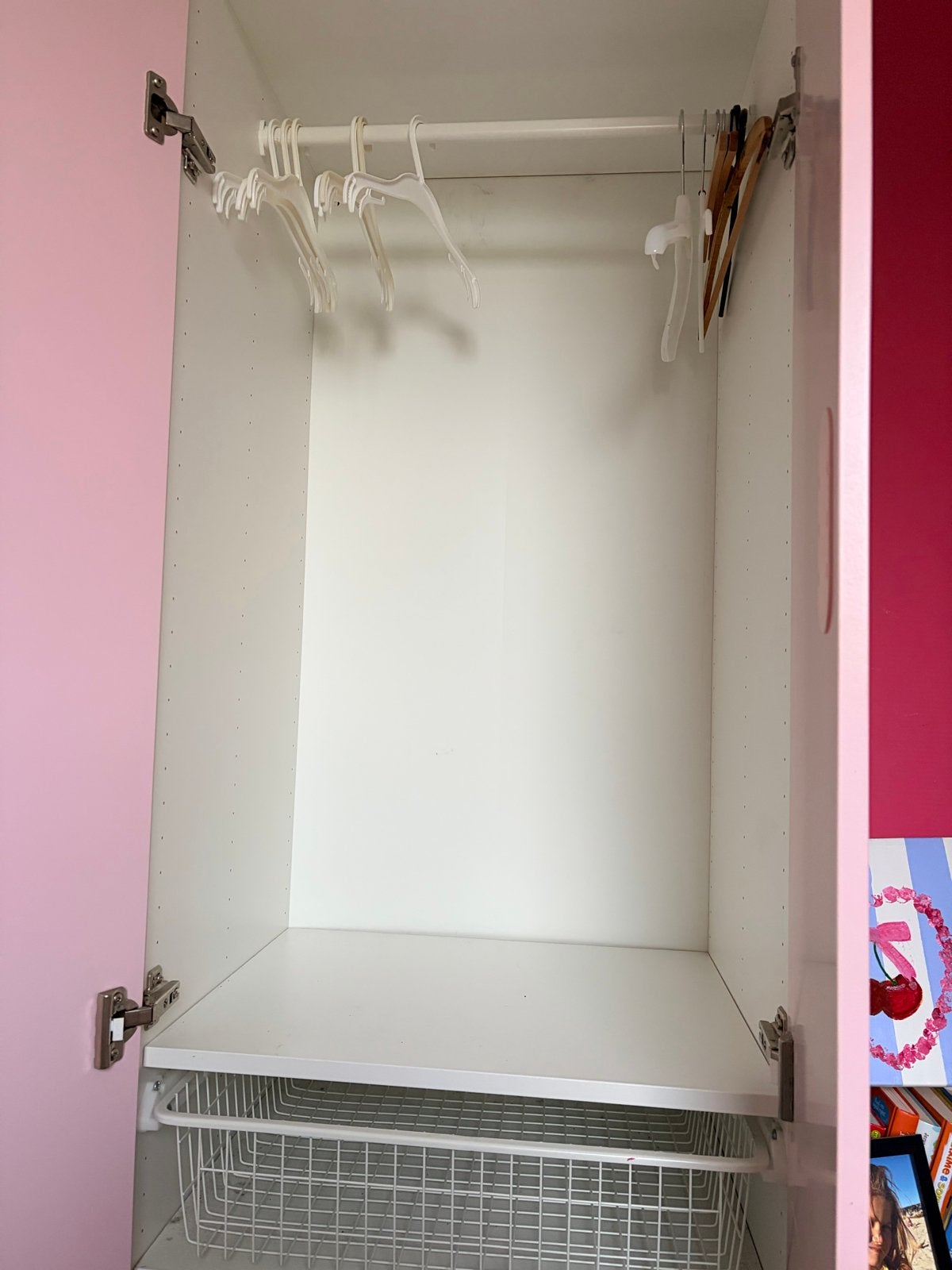 IKEA Småstad kledingkast roze (60x57x181cm), Ophalen, Gebruikt, 50 tot 70 cm, 105 cm of meer