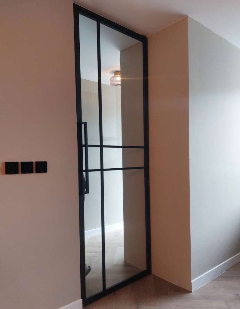 Stalen binnendeur met kozijn zwart | kant-en-klaar