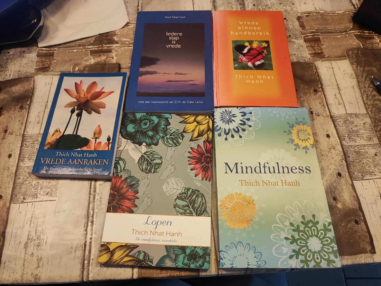 Thich Nhat Hanh boeken set - Spiritualiteit en Mindfulness, Boeken, Gelezen, Thich Nhat Hanh, Ophalen of Verzenden, Meditatie of Yoga